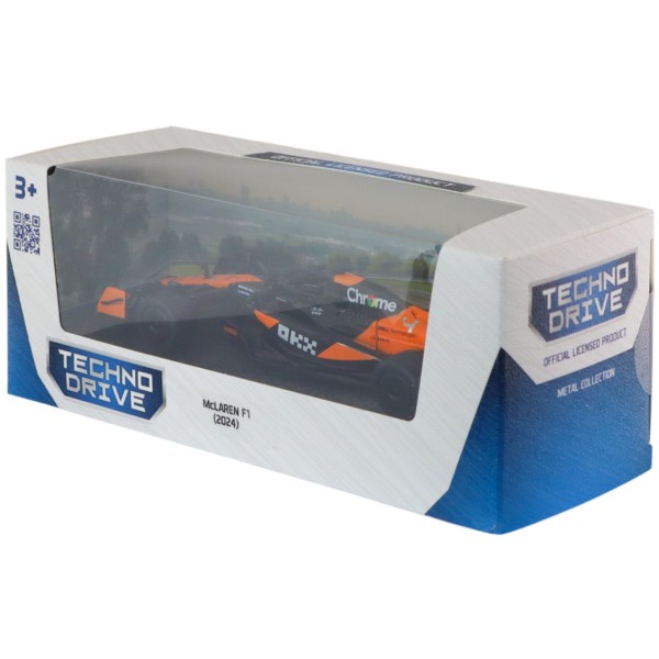 Фото - Коллекционная машинка 1:43 TechnoDrive MCLAREN F1 2024 (250945MLF1)